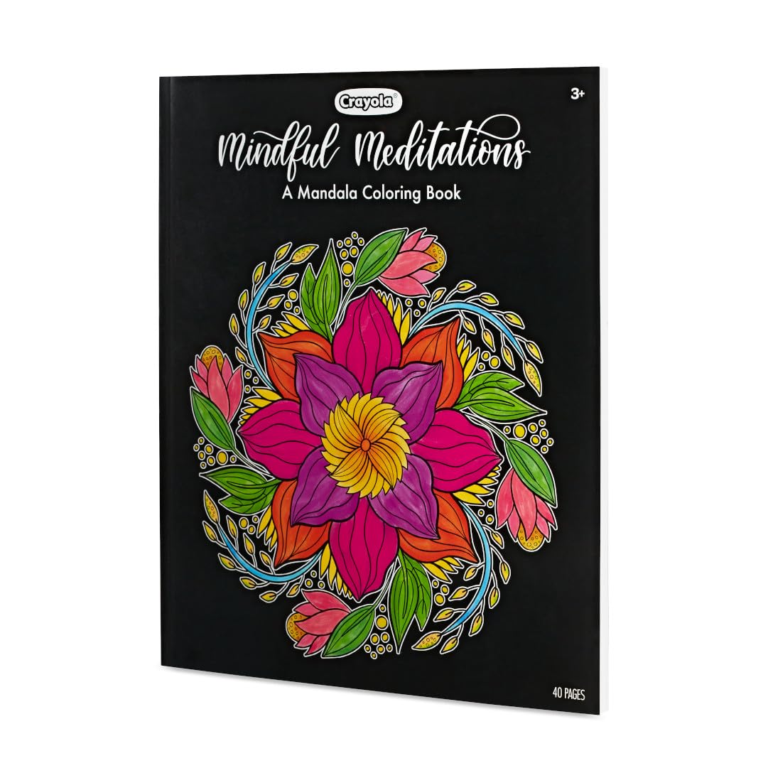 Amazon.com: Crayola Mandala Coloring Book for Adults, 40 Pages